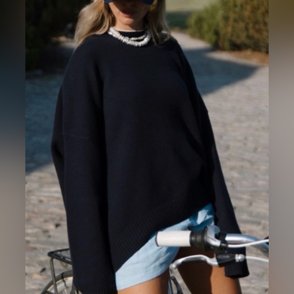 Parke Sweater Cream Crew Neck Sweater